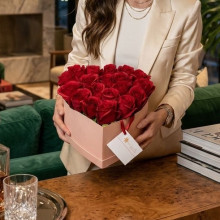 Corazon con 24 Rosas