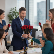 Una Rosa En Cono, pack por 12 unidades