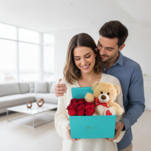 Box Tiffa 12 Rosa mas Oso Love