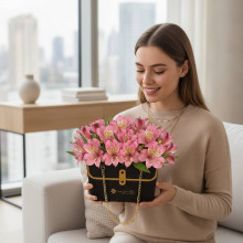 Alstroemerias en Box Cartera Tu Jardin