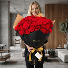 Ramo en Cono por 100 Rosas  Luxury
