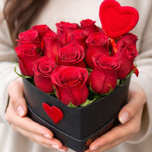 Box Corazon por 15 Rosas